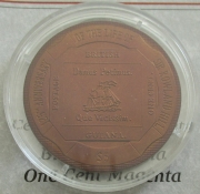 British Virgin Islands 5 Dollars 2004 British Guiana One Cent Magenta Titanium