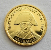 Djibouti 100 Francs 2019 Napoleon Bonaparte Gold