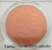 Nauru 1/2 Dollar 2017 Wildlife Frigatebird Titanium