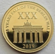 Solomon Islands 1 Dollar 2019 30 Years Fall of the Berlin...