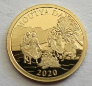 Seychelles 5 Rupees 2020 Moutya Dance Gold