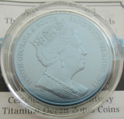 South Georgia & South Sandwich Islands 2 Pounds 2016 Ocean Twilight Zone Titanium