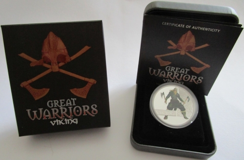 Tuvalu 1 Dollar 2010 Great Warriors Viking