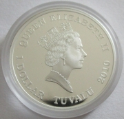 Tuvalu 1 Dollar 2010 Great Warriors Viking