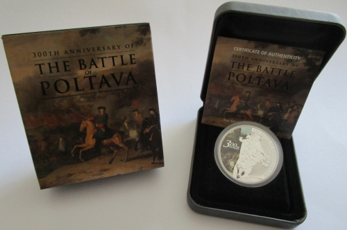 Tuvalu 1 Dollar 2009 300 Jahre Schlacht bei Poltava