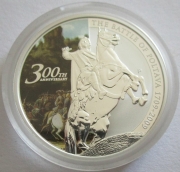 Tuvalu 1 Dollar 2009 300 Years Battle of Poltava 1 Oz Silver