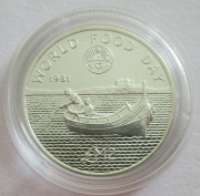 Malta 2 Liri 1981 FAO World Food Day Silver BU