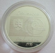 Slovakia 200 Korun 1996 Samuel Jurkovic Silver Proof