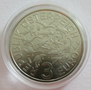 Austria 3 Euro 2020 Dinosaurs Mosasaurus