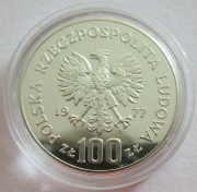 Poland 100 Zlotych 1977 Wladyslaw Reymont Silver Pattern