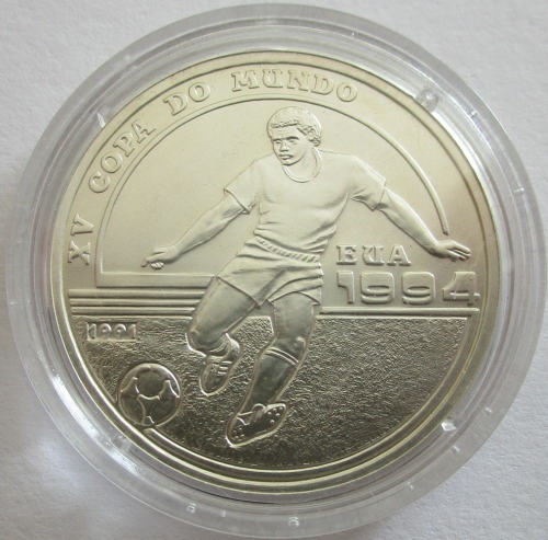 Guinea-Bissau 10000 Pesos 1991 Football World Cup in the USA Silver