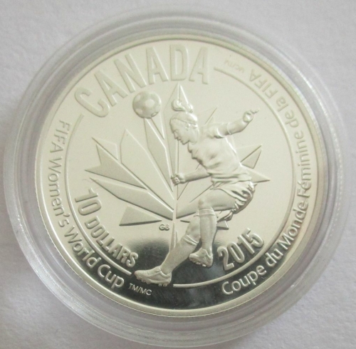 Kanada 10 Dollars 2015 Frauen-Fußball WM Kopfball
