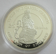 Turks & Caicos-Inseln 25 Crowns 1978 25 Jahre...