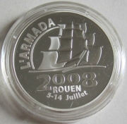 France 1.50 Euro 2008 Armada Rouen Silver