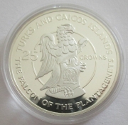 Turks & Caicos Islands 25 Crowns 1978 25 Years...