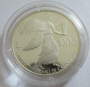 San Marino 1000 Lire 1990 Football World Cup in Italy...