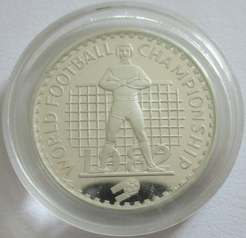 Lesotho 10 Maloti 1982 Football World Cup in Spain Goalkeeper Silver