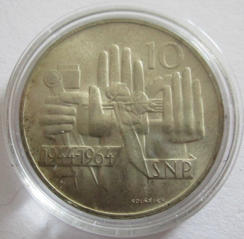 Tschechoslowakei 10 Korun 1964 20 Jahre Nationalaufstand