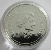 Canada 1 Dollar 2005 40 Years National Flag Silver BU