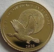 Barbados 1 Dollar 2020 75 Years World War II Gold