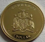 Barbados 1 Dollar 2020 75 Years World War II Gold