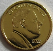 Djibouti 100 Francs 2020 Charles de Gaulle