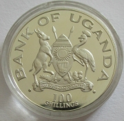 Uganda 100 Shillings 1981 Royal Wedding Silver