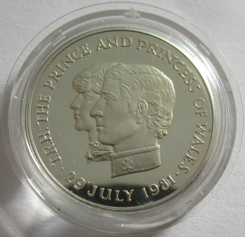 Mauritius 10 Rupees 1981 Royal Wedding Silver Proof