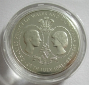 Tristan da Cunha 25 Pence 1981 Royal Wedding Silver Proof