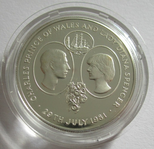 Saint Helena 25 Pence 1981 Royal Wedding PP