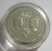 Saint Helena 25 Pence 1981 Royal Wedding Silver Proof