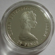 Saint Helena 25 Pence 1981 Royal Wedding Silver Proof