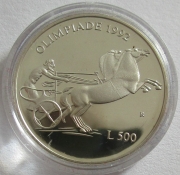 San Marino 500 Lire 1992 Olympics Barcelona Chariot...