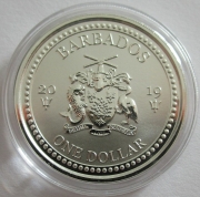 Barbados 1 Dollar 2019 Lionfish 1 Oz Silver