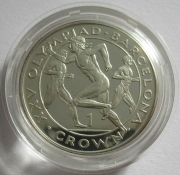 Gibraltar 1 Crown 1991 Olympics Barcelona Marathon Silver...