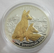 Liberia 10 Dollars 2006 Tiere Äthiopischer Wolf
