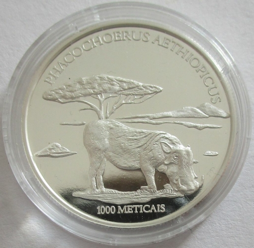 Mosambik 1000 Meticais 2004 Tiere Warzenschwein