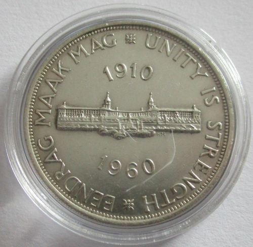 South Africa 5 Shillings 1960 50 Years Union Silver