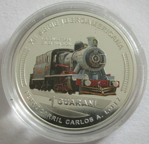 Paraguay 1 Guarani 2020 Iberoamerika Eisenbahn Locomotora Encarnacion