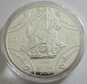 Australia 1 Dollar 2018 RAM Lunar Dog 1 Oz Silver