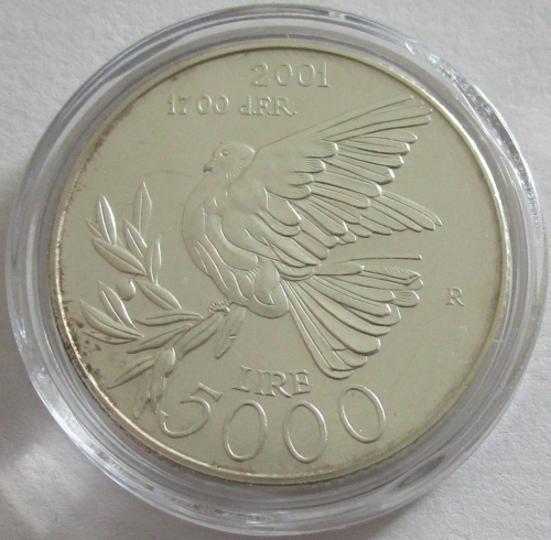 San Marino 5000 Lire 2001 1700 Jahre Republik