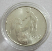 San Marino 500 Lire 1972 Mother with Child Silver