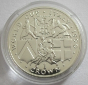 Isle of Man 1 Crown 1990 Football World Cup in Italy...