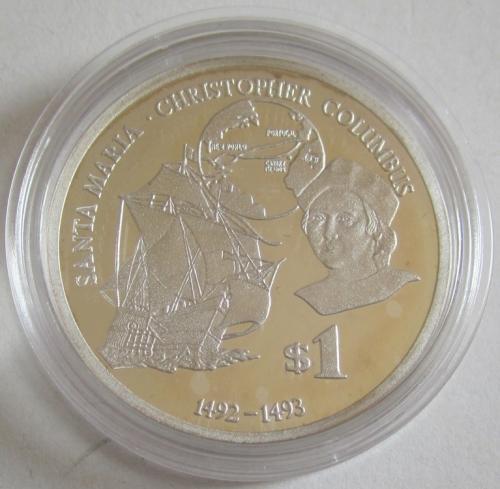 Fiji 1 Dollar 2010 Schiffe Santa Maria