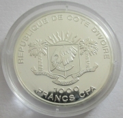 Ivory Coast 1000 Francs 2011 Ships Formidable Silver