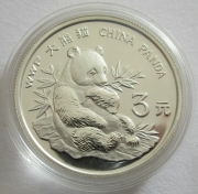 China 3 Yuan 1997 35 Jahre WWF Panda