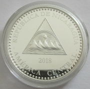 Nicaragua 100 Cordobas 2018 Wildlife Three-Toed Sloth 1 Oz Silver