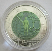 Austria 25 Euro 2018 Anthropocene Silver Niobium