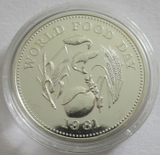 Philippines 25 Piso 1981 FAO World Food Day Silver BU