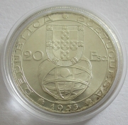 Portugal 20 Escudos 1953 25 Years Financial Reform Silver